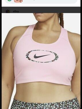 💐Nike Pink Floral Compression Bra size 2X